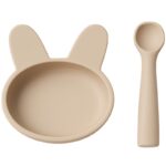 Bộ bát ăn dặm silicon hình thỏ
